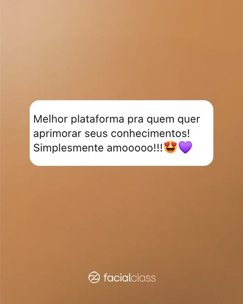 Depoimento de aluna da Facial Academy