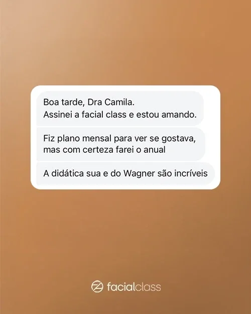 Depoimento de aluna da Facial Academy