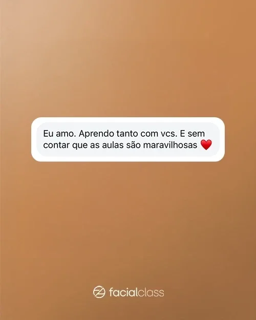 Depoimento de aluna da Facial Academy