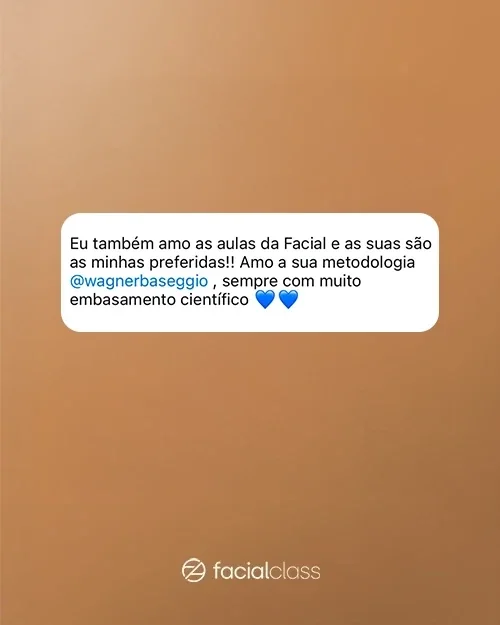 Depoimento de aluna da Facial Academy